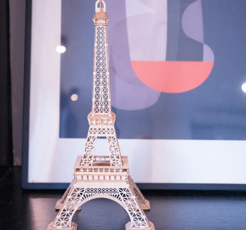 Levně 3D dřevěná stavebnice – Eiffelova věž