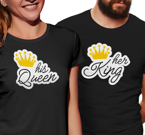 Levně Pánské tričko s potiskem “Her King”