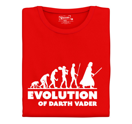 Levně Pánské tričko s potiskem "Evolution of Darth Vader"