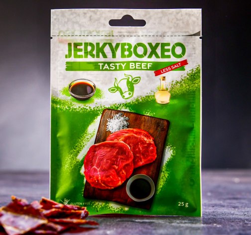 Levně Indiana Jerky hovězí Less Salt 25 g