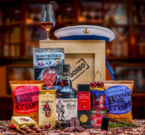 Levně Bedna s páčidlem s Captain Morgan (Dárkový koš)