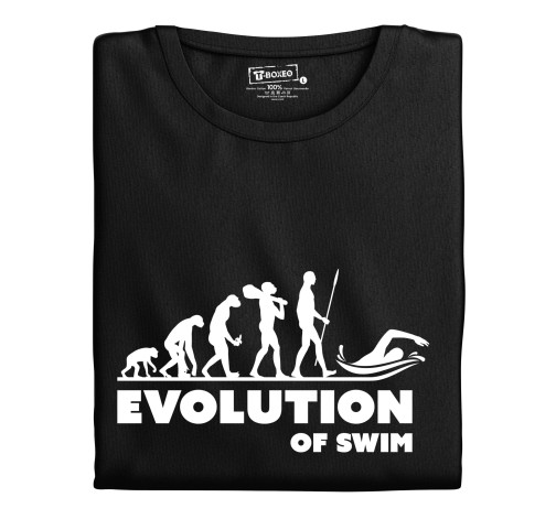 Levně Dámské tričko s potiskem "Evolution of Swim"