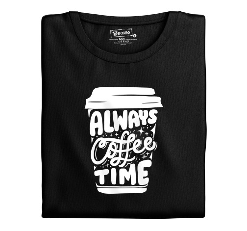 Levně Dámské tričko s potiskem “Always Coffee Time”