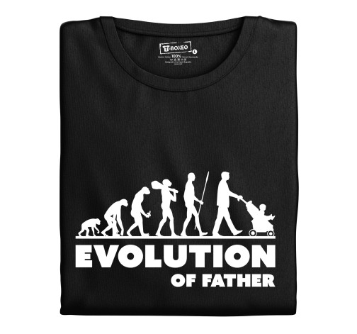 Pánské tričko s potiskem "Evolution of Father"