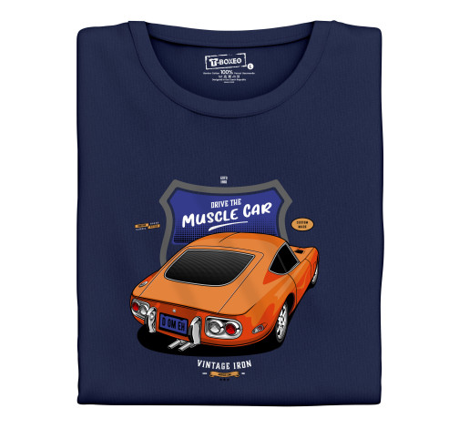 Levně Pánské tričko s potiskem “Ride the Muscle Car"
