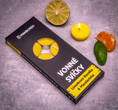 Sójové vonné svíčky 10ks s intenzivní vůní - Lime Basil & Mandarine