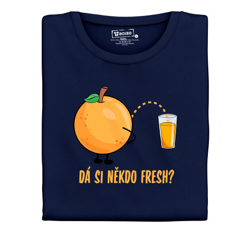 Levně Pánské tričko s potiskem “Dá si někdo fresh?”