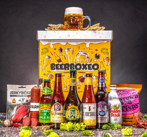 Levně Beerboxeo dárkové balení - Plné pivních speciálů PREMIUM a masa