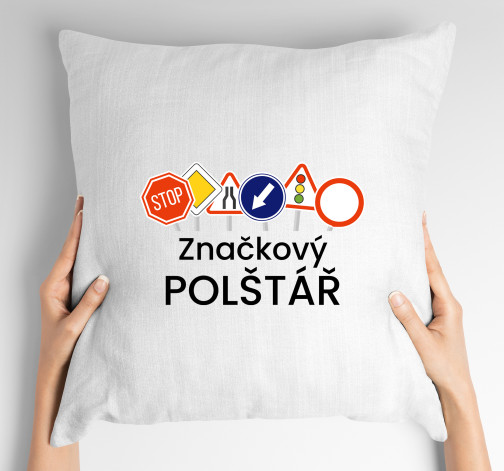 Polštář s potiskem Značkový polštář