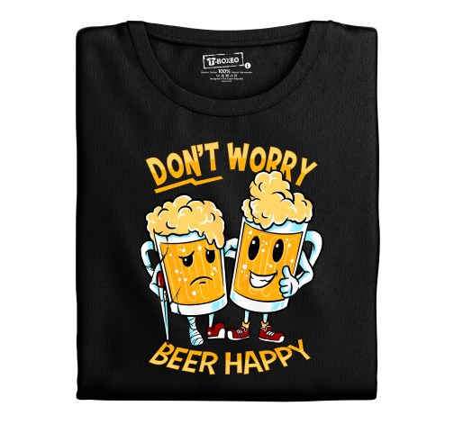 Manboxeo Pánské tričko s potiskem “Don’t Worry, Beer Happy”