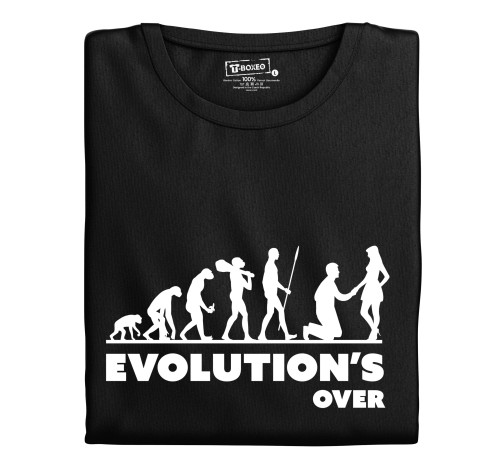 Pánské tričko s potiskem "Evolution’s over"