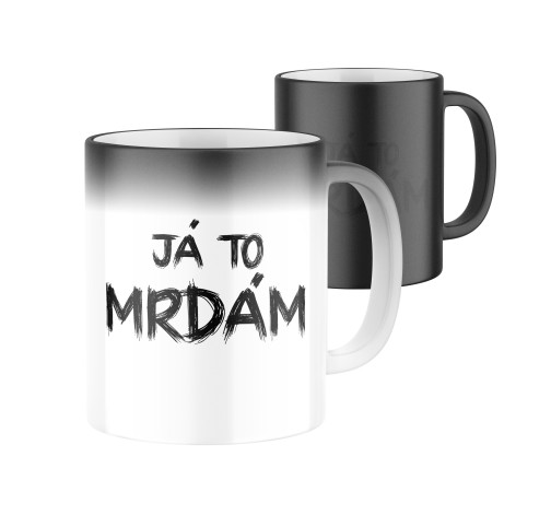 Manboxeo Magický keramický hrnek s potiskem Já to mrdám 325 ml