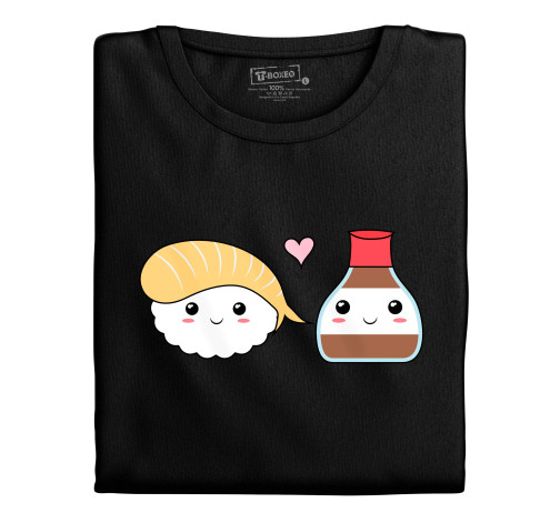 Levně Dámské tričko “Kamarádi sushi a sojovka”