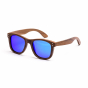 Dřevěné sluneční brýle Wood – modré, ořech