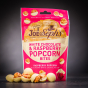 Luxusní malinový popcorn Joe & Seph's obalený v bílé čokoládě 63 g