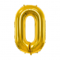 Zlatá fóliová číslice ''0''